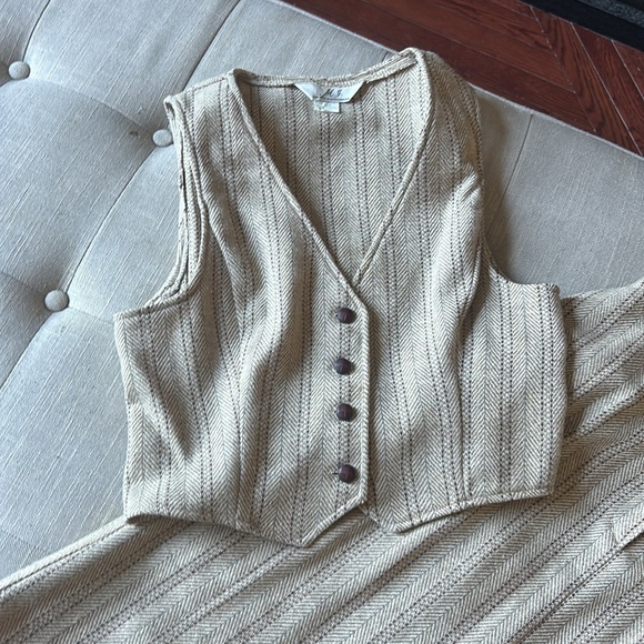 MJ Concepts in Sportswear Vintage Wool Blend Vest Skirt Set Size 13 - Picture 7 of 11